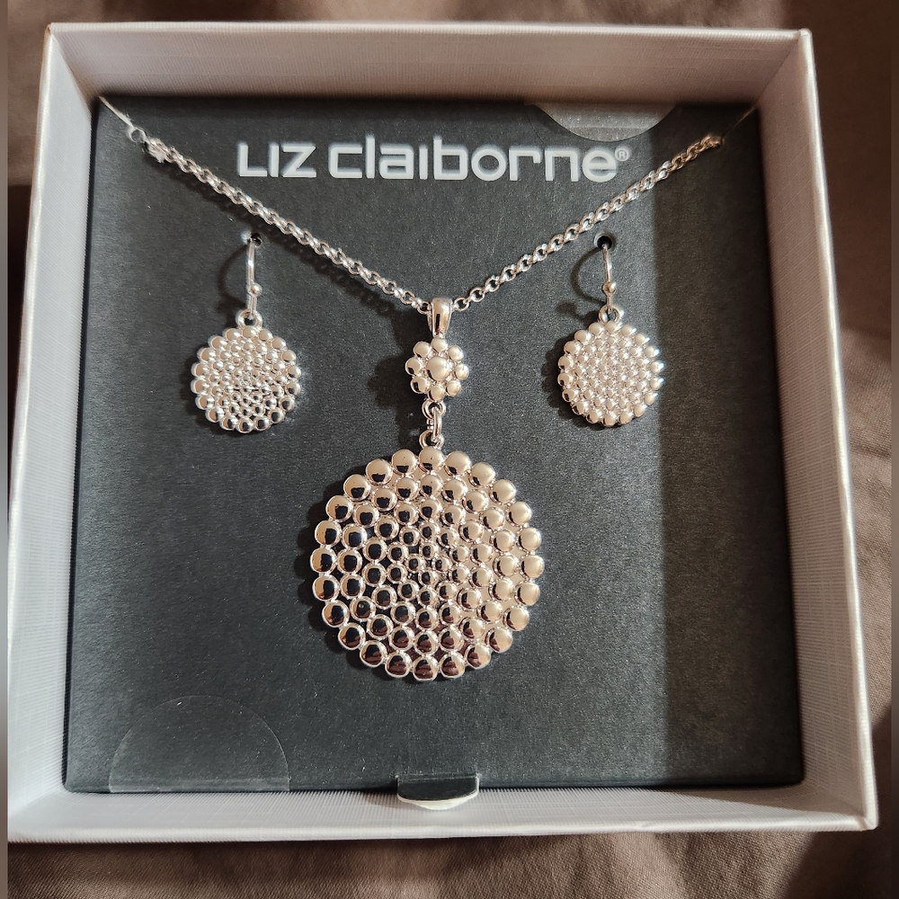 Liz Claiborne Necklace and Earring Set